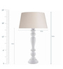 Off White Cotton Table Lamp