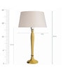 Chicago White Fabric Shade Night Lamp With Metal Base