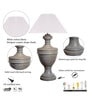 Off White Cotton Table Lamp