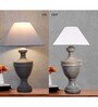 Off White Cotton Table Lamp