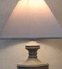 Off White Cotton Table Lamp
