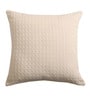 Off White Cotton Textured 18x18 inches (Set of 2) Cushion Covers