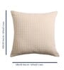 Off White Cotton Textured 18x18 inches (Set of 2) Cushion Covers