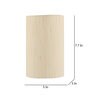 Lense Off White Cotton Flush Mount Wall Light