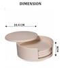 Off-White Elegant Round Coaster