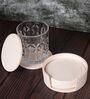Off-White Elegant Round Coaster
