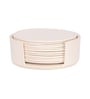 Off-White Elegant Round Coaster