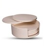 Off-White Elegant Round Coaster