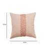 Off White Traditional Blended Cotton 16 x 16 Inches Embroidered Cushion Cover