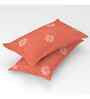 Off White Floral 144 TC Cotton King Sized Bedsheet Bedsheet 2 Pillow Prime Collection