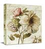 Off White Flowers Canvas Painting for Home D cor Paintings for Wall (Set of 1, 24x24 Inch)