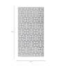 Off White Geometric 5X7 Machine Made Carpet