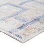 Off White Geometric 5X7 Machine Made Carpet