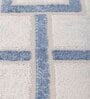 Off White Geometric 5X7 Machine Made Carpet