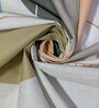 Off white Geometrical 400 TC Cotton Flat Super King Size Bedsheet with 2 Pilllow covers Luxury Series Collection