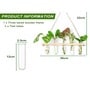 Off White Glass Designer Hanging Planter