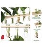 Off White Glass Designer Hanging Planter