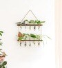 Off White Glass Designer Hanging Planter