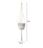 Off White Macrame Boho Hanging Planter (Set of 5)