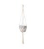 Off White Macrame Boho Hanging Planter (Set of 5)