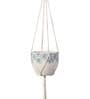 Off White Macrame Boho Hanging Planter (Set of 5)