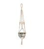 Off White Macrame Boho Hanging Planter