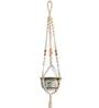 Off White Macrame Boho Hanging Planter