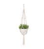 Off White Macrame Designer Hanging Planter (Set of 3)