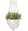 Off White Macrame Designer Hanging Planter (Set of 3)