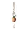 Off White Macrame Designer Hanging Planter Set of 2