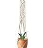 Off White Macrame Designer Hanging Planter Set of 2