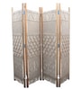 Off White Macrame Room Divider
