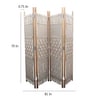 Off White Macrame Room Divider