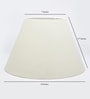 Alper Off White Cotton Fabric Solid Lampshade