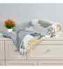 Off White Microfiber Floral 180 GSM Double Size Reversible Comforter