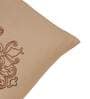 Off White Traditional Polyester Blend 16 x 16 Inches Cushion Cover