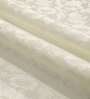 Off White Polyester Jacquard 9ft Regular Eyelet Long Door Curtain