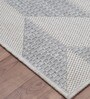 Off White Geometric Polypropylene 8 ft x 10 ft Machine Made Carpet