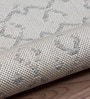Off White Geometric Polypropylene 6 ft x 9 ft Machine Made Carpet