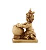 Off White Resin Bal Krishna Eating Butter From Matki Idol