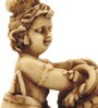 Off White Resin Bal Krishna Eating Butter From Matki Idol