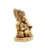 Off White Resin Ganesha Carved In Antique Ivory Finish Idol