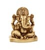 Off White Resin Ganesha Carved In Antique Ivory Finish Idol