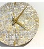 Off White Round Stone Wall Clock