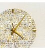 Off White Round Stone Wall Clock