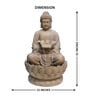 Buddha Lotus Off White Sand Stone Indoor Water Fountain