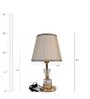 Off White Satin Table Lamp