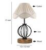 Off White Shade Table Lamp With Shade Table Lamp With Wood & Iron Base
