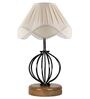 Off White Shade Table Lamp With Shade Table Lamp With Wood & Iron Base