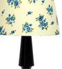 Petunia Off White Fabric Shade Night Lamp With Wood Base